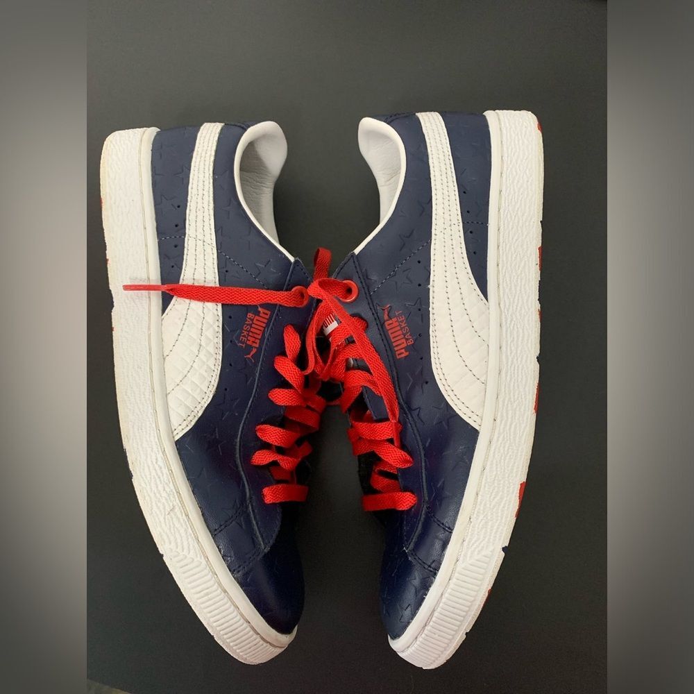 Puma Men 10.5 red white & blue Independence Day stars & stripes 4th of July RARE